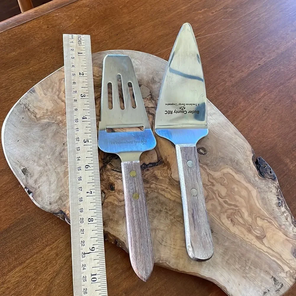 Vernon Stainless Pie Servers / Spatulas with Serrated Edges